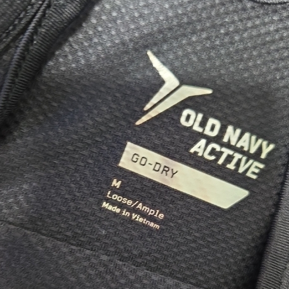 Old Navy Black Strappy Tank Top Activewear Workout Gym Run Basic Womans Size Med - Picture 2 of 4